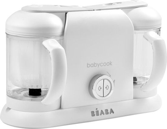 Béaba Babycook Duo - 4-in-1 Stoomkoker en Babyvoeding Bereider - Wit