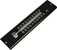 Benson Thermometer - metaal - zwart - 30 cm - binnen/buiten