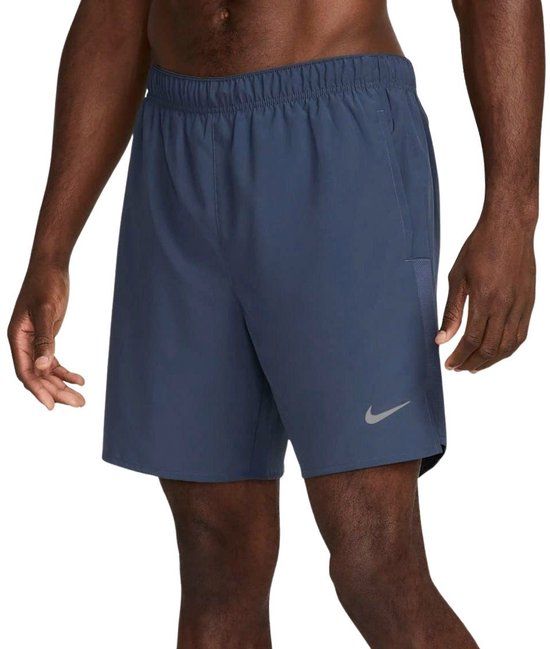 Nike Dri-FIT Challenger 2-in-1 Hardloopshort Heren - Donkerblauw - Maat S
