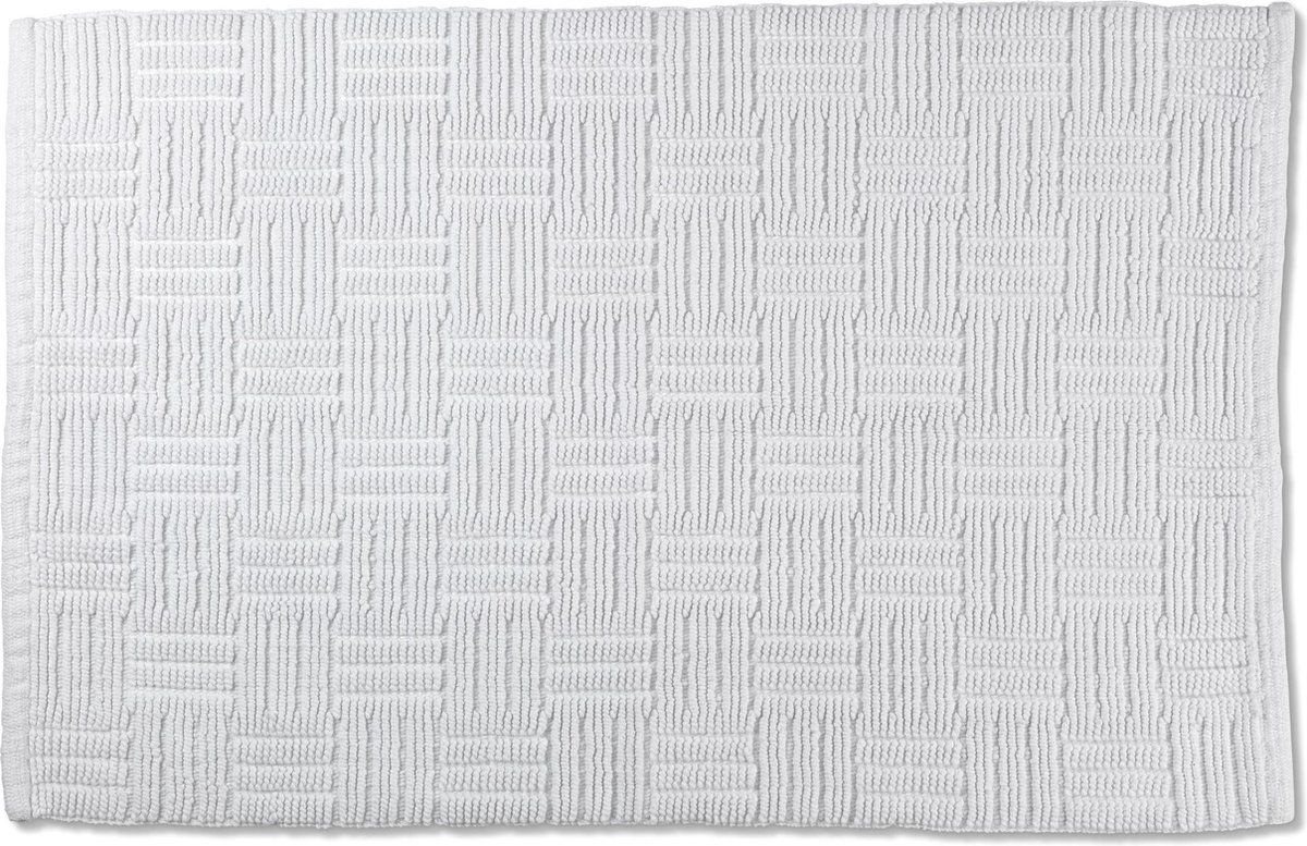 Kela Badmat Leana - 100 x 60 cm - Katoen - Wit