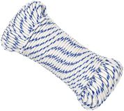 vidaXL Multifunctioneel touw 4 mm 25 m Wit en Blauw PP