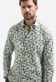 No Excess Print stretch overhemd