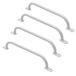 TRIBECCO Poignées d'escalade, poignées pour intérieur et extérieur, poignées métalliques pour aire de jeux, portique, tour de jeux, lit mezzanine, échelle et mur d'escalade dans la chambre d'enfant (550 mm, gris, 4 pièces)