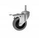 ZABI roue de meubles grise avec frein et tige filetée M12, 50mm