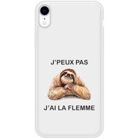 Apple Siliconen hoesje compatibel met iPhone XR Ik kan het niet, ik ben lui