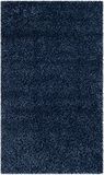 Safavieh California Shag Collection Hoogpolig tapijt voor woonkamer, eetkamer, slaapkamer, marineblauw, 61 x 91 cm