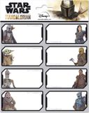 Disney Star Wars 2 Zelfklevende Etiketten Wit/Zwart 16 Stuks