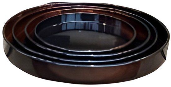 Buitengewoon Boet Buitengewoon de boet Schotel Cylinder Vibrant Bruin S 23x3cm