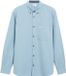 s.Oliver Chemise Manches longues Coupe droite Coton Bleu clair Taille L