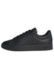 adidas Grand Court 3.0 herenschoenen, Core Black/Core Black/Carbon, 42 2/3 EU