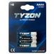 TYZON AAAA Batterijen 1,5 V Super Alkaline – 8 stuks | Duurzame micro-batterijen voor afstandsbediening, led-lampen, thermometer, speelgoed – kwikvrij