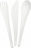 Koziol Rio set de couverts, 3 pcs, set de couverts, cuillère, fourchette, couteau, plastique, blanc, 3036525