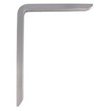 Amig - Wandplankbeugel - Metalen plankbeugel - Hoekplank - Planksteun - Aluminium - Zilverkleurig - Afmeting: 150x100 mm - Max. aanbevolen gewicht: 90 kg