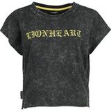 Lionheart T-shirt - EMP Signature Collection - S tot M - voor Vrouwen - grijs