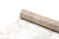 Sizoweb Tafelband - 25 meter rol + 100 decoratieve harten gratis (20cm breedte, walnoot)