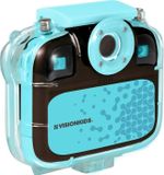 Vision Kids Actiekamera pour enfants, 30MP, boîtier étanche, support de vélo, rechargeable, adapté aux enfants à partir de 3 ans