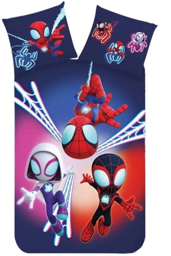 4KidsOnly Spiderman Peuterdekbedovertrek Spidey - 100 x 135 cm - Katoen