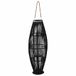 VidaXL Lantaarnhouder hangend 95 cm bamboe zwart