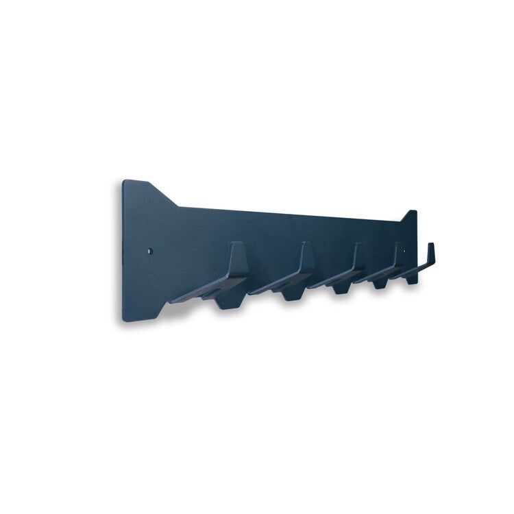 Gorillz Triangle Five Industrial Wall Coat Rack - 5 Coat Hooks - Blue Green