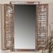 Mucola Miroir mural Rectangulaire Bois Brun 665x700mm