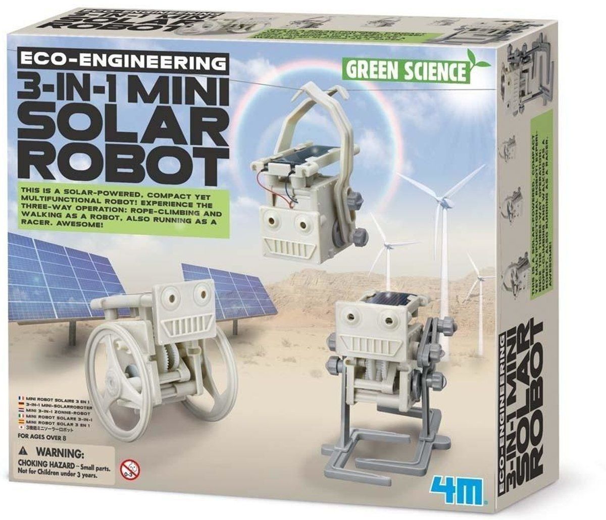 4M Eco-Engineering Mini Solar Robot - 3 in 1 - Wit