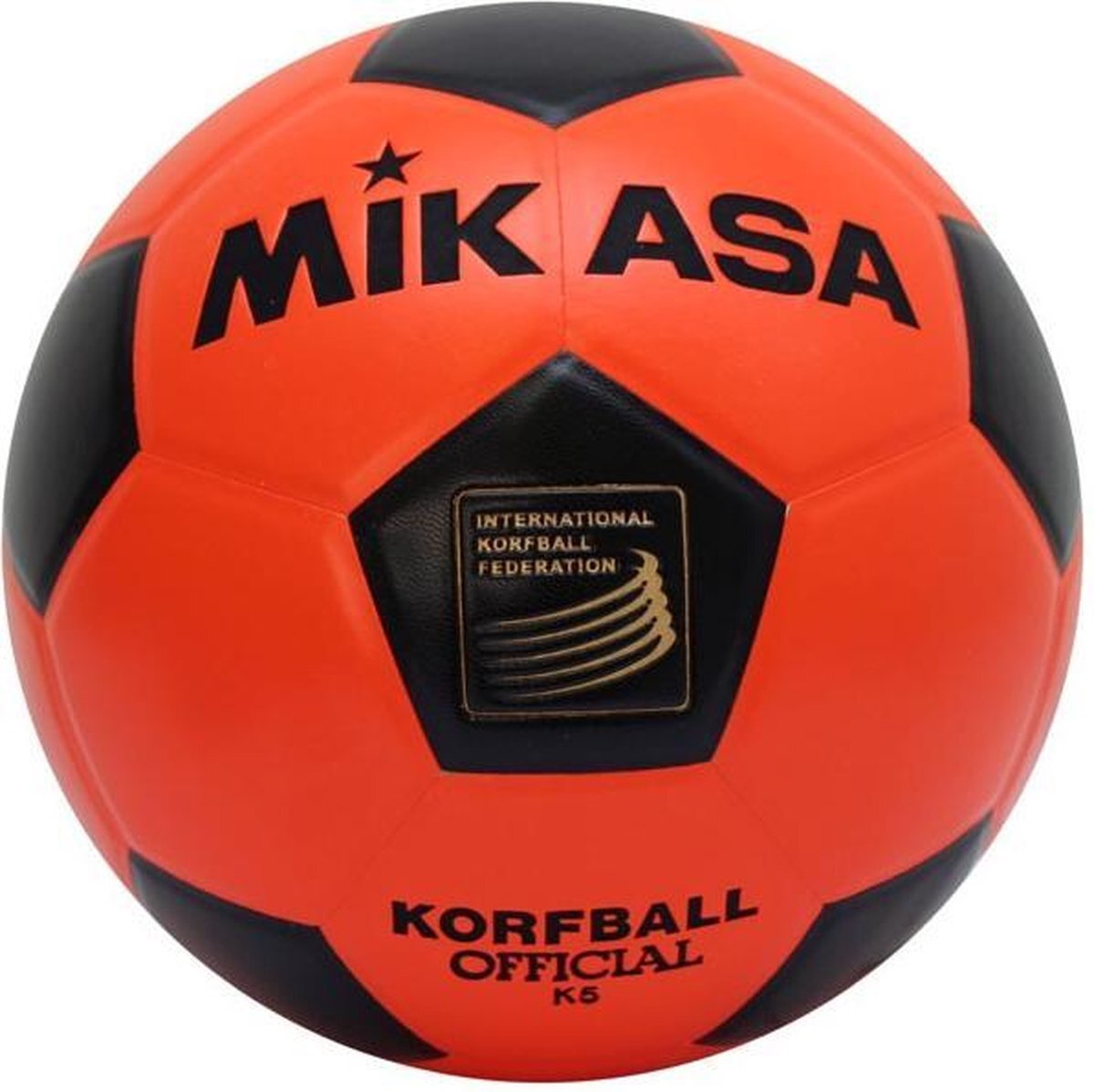 Mikasa K-5 Korfbal - Korfballen - oranje/zwart - maat 5