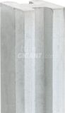Berton© Beton Schutting Sleufpaal - Wit/grijs - 10 x 10 cm - Tussenpaal, 270 cm