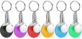 Jhubersproducts Mini Pong Porte-clés - Set de 6 Porte-clés Tennis de Table