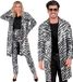 Widmann Shiney Stripes Pailletten Jas Zebra S/M