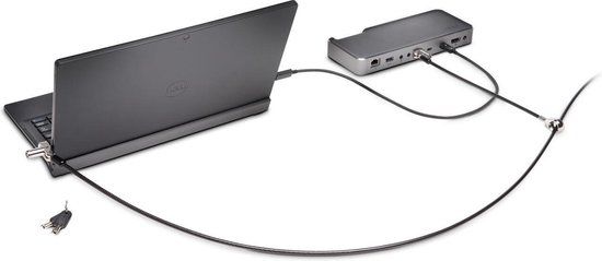 Kensington N17 Laptopslot Met Dubbel Slothoofd En Sleutel Voor Dell Laptops En Tablets - Sleutelsysteem Van 5 MM Met Antidiefstaltechnologie