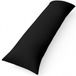 Utopia Bedding Coussin latéral, Coussin de grossesse en microfibre, Coussin d'allaitement respirant et doux (1, Noir, 40x145 cm)