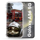 Versterkte Samsung Galaxy A56 5G Versterkte hoes, brandweerman, vrachtwagen