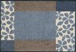 wash+dry Florita Deurmat, grijs, 50 x 75 cm, voor binnen en buiten, wasbaar