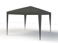 Dakbekleding lichtgrijs voor starter, vouwpaviljoen, 3 x 3 m, overtrek van 160 g/m² polyester, PU-gecoat, lichtgrijs