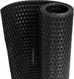 vidaXL Balkonscherm 400x90 cm poly rattan zwart