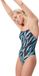 Speedo Badpak Allover Digital Powerback Zwart/Blauw