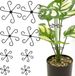 Flexizo B.V. 8 Pièces Supports de Plantes pour Intérieur et Extérieur - Dispositif de Soutien et de Fixation - Supports de Plantes avec Clips pour Plantes Grimpantes - Monstera - Tomates et Hortensias