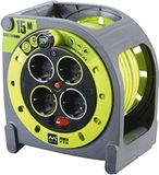 Masterplug HME15164SL-PX Pro XT Rolbaar, 3680 W, 250 V, grijs/pistachegroen, 15 m