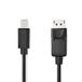 Nedis CCGL37400BK10 Mini DisplayPort Kabel 1 m DisplayPort 1.2 Zwart