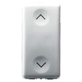 Gewiss Eenpolige schakelaar, 250 V AC, 10 Ax, neutraal, symbool Su-Gy, 1 module, systeem wit