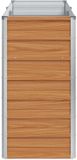 vidaXL Verhoogde plantenbak licht bruin 160 x 40 x 77 cm