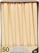 Starpak Papstar Dinerkaarsen 25cm Champagne 50 stuks