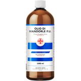 AIESI® Zoete Amandelolie Ph.Eur. zuiver 100% (1000 ml) koud geperst voor farmaceutisch, voedings, cosmetisch en dermatologisch gebruik, Made in Italy