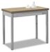 OEM Uitklapbare eettafel, 90x50 cm, eikenhoutlook, gelaagd oppervlak, metalen frame