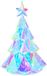 vidaXL Prismatische iriserende LED-kerstboom Meerkleurig Ø 35 x 52 cm
