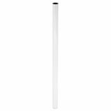 Wagner 12166201 Teno meubelvoet, Ø 30 x 613 mm, individueel te combineren met TENO en QuickClick-systeem, staal wit gepoedercoat, belastbaarheid 50 kg