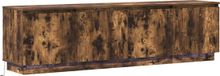 vidaXL TV-meubel 180 x 38 x 49 cm Gerookt Eiken Bewerkt Hout