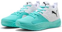 Puma Unisex Court Pro 3 Mid Basketbalschoenen 313830-04 White/Black/Elektro Aqua