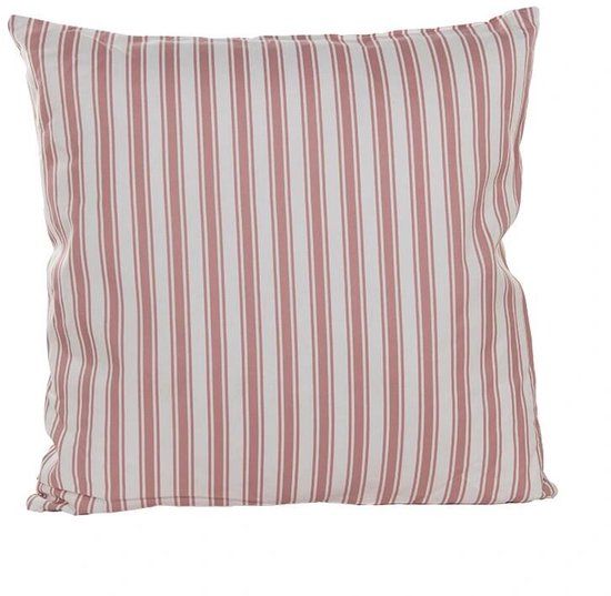 Annas Collection Buitenkussen 60x60 cm Roze Streep