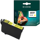 EVOKE Epson Evoke Compatible Ink for Epson 603XL Yellow 12ml 1050 Pages Expression Home Xp-2100 2105 2150 2155 3100 3150 3155 4100 4105; Workforce Wf-2810Dwf 2830Dwf 2835Dwf 2850Dwf